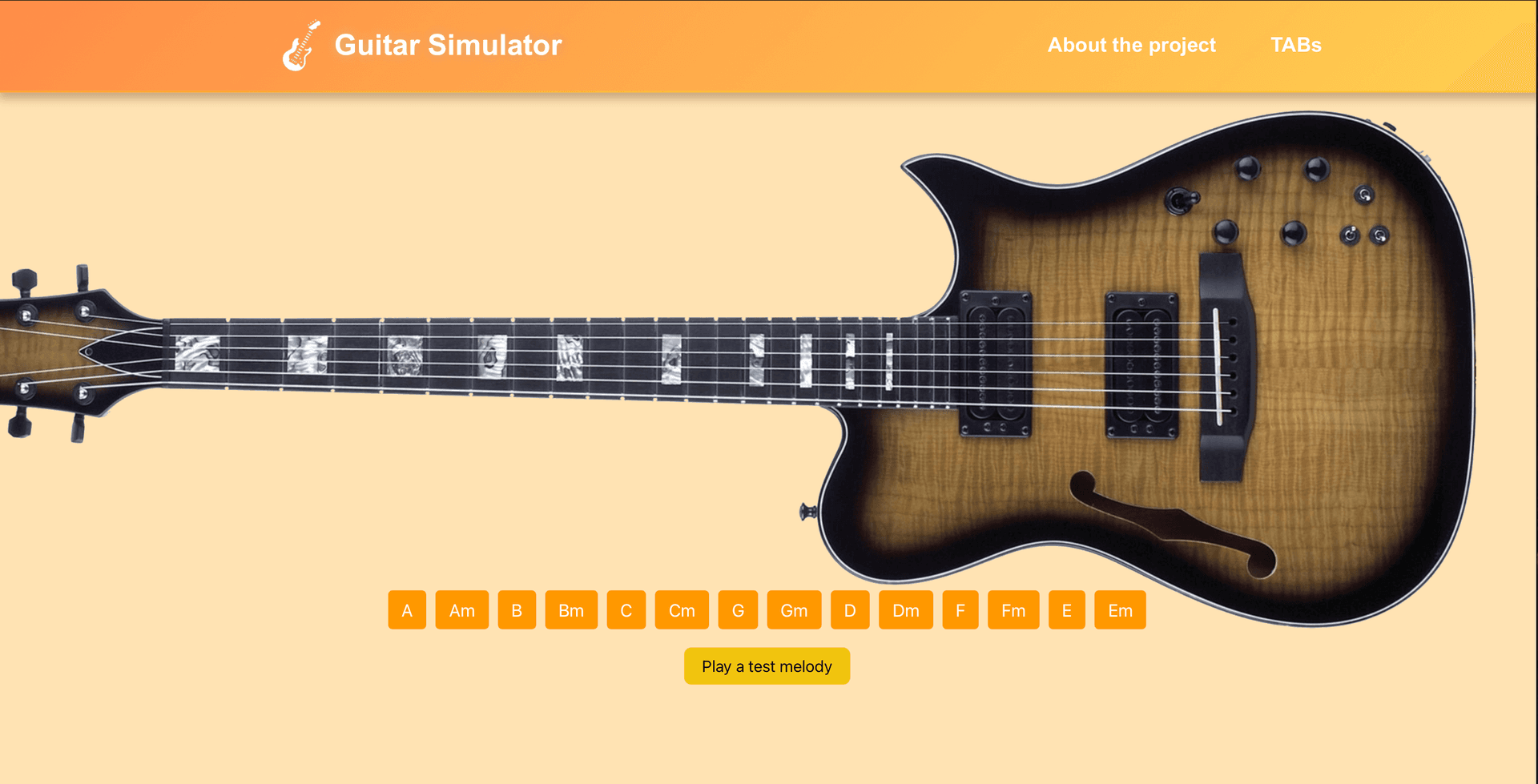 Virtual Guitar — screenshot 1