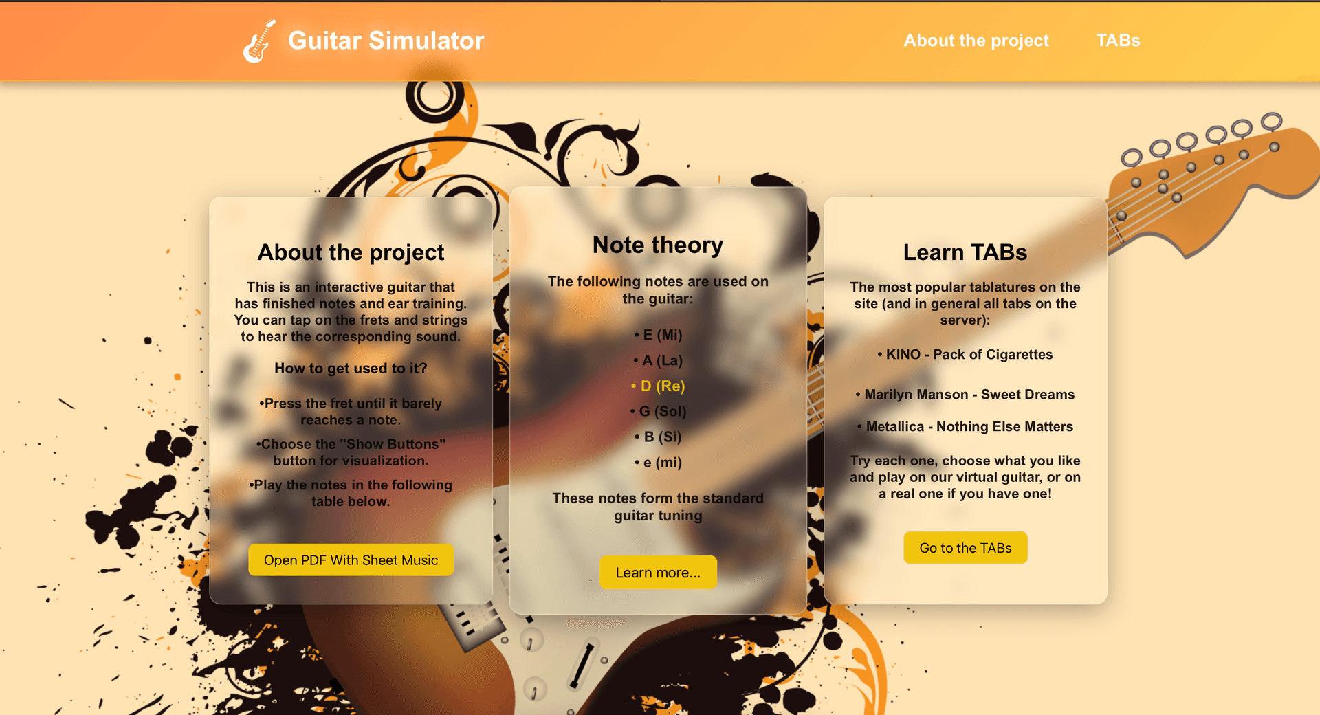 Virtual Guitar — screenshot 2